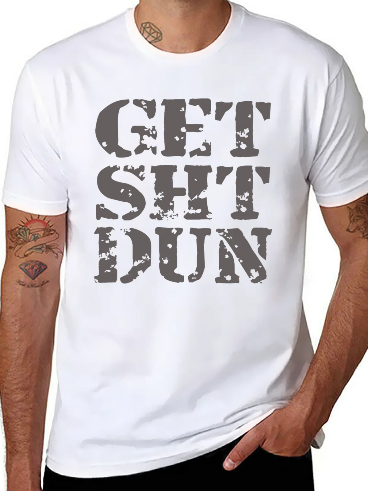 Get Sh*t Dun Graphic Tee - Black T-Shirt product image 7