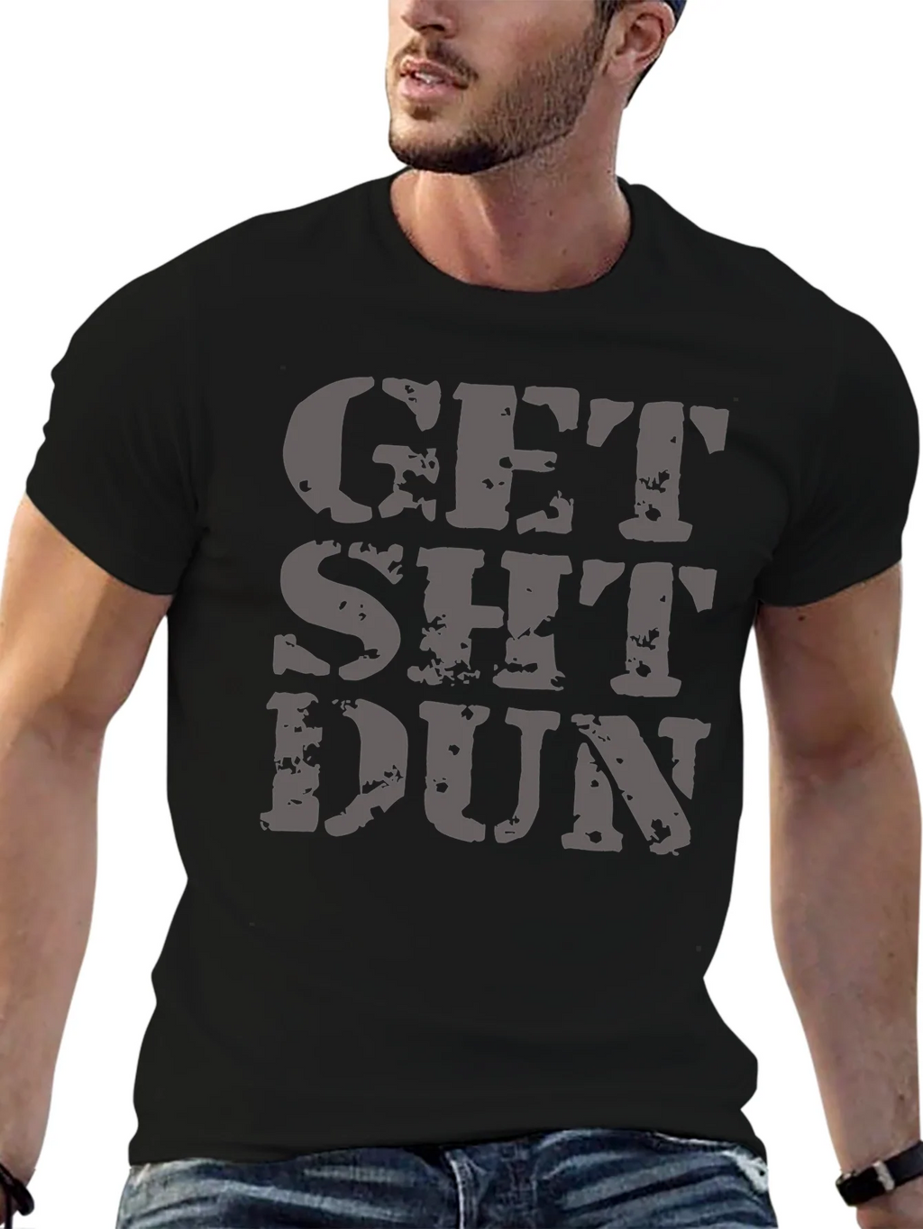Get Sh*t Dun Graphic Tee - Black T-Shirt product image 6