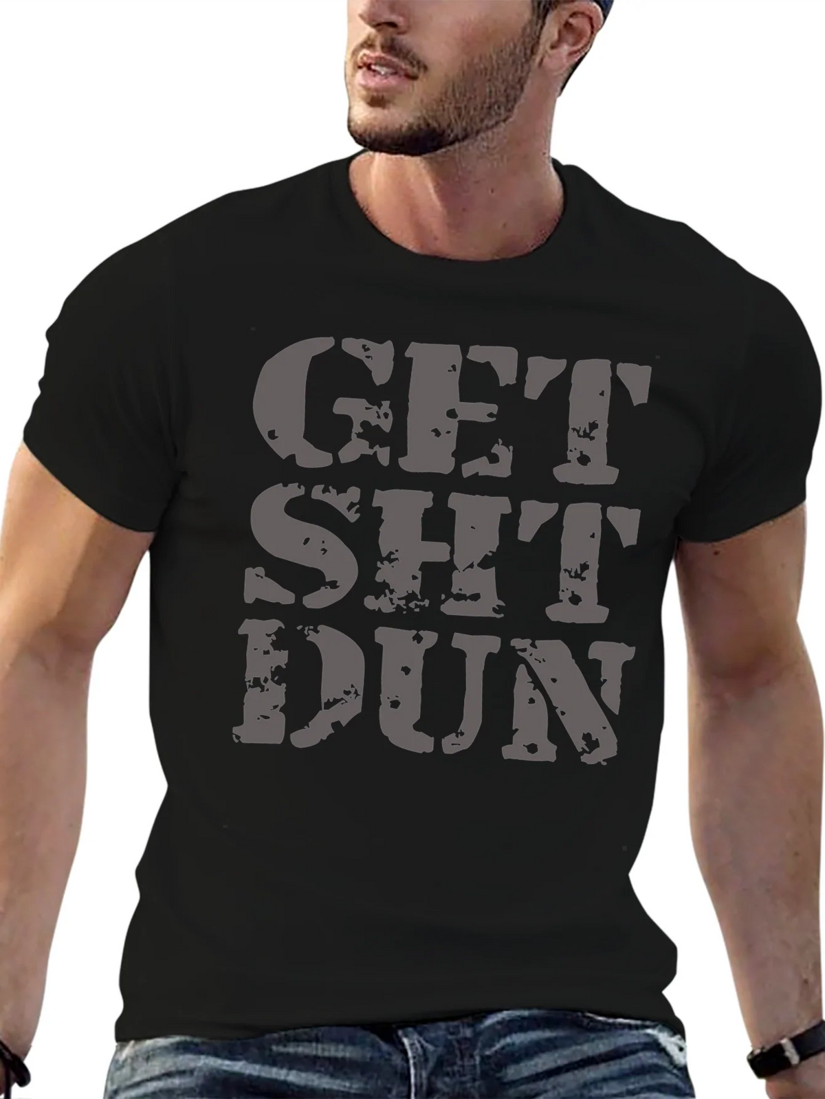 Get Sh*t Dun Graphic Tee - Black T-Shirt product image 6