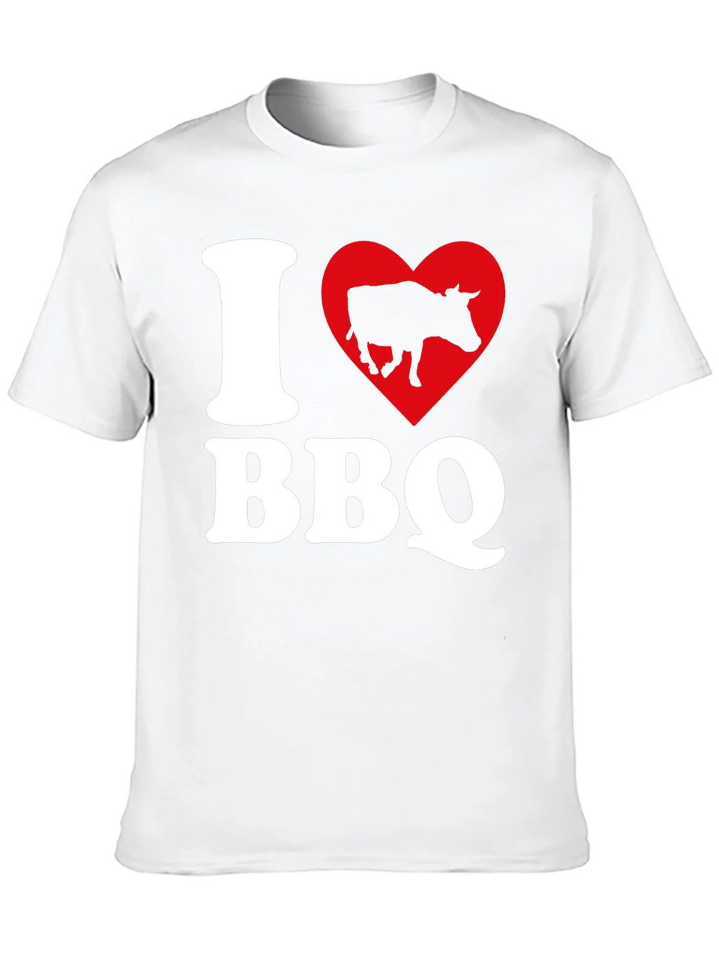 I Heart BBQ Black Graphic T-Shirt product image 9