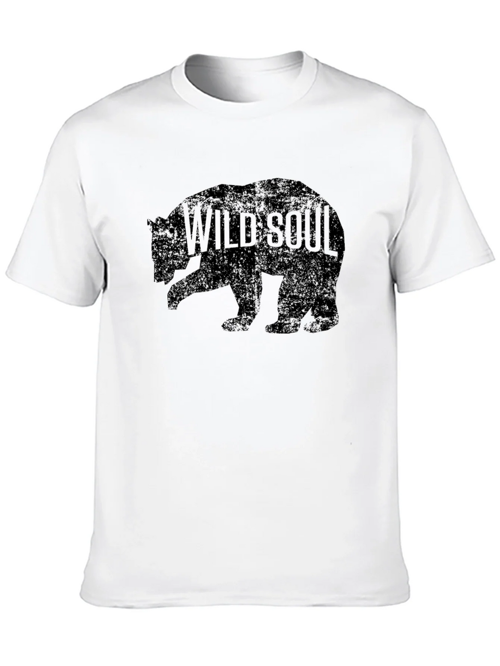 Wild Soul Bear Graphic Tee - Black Cotton T-Shirt product image 9