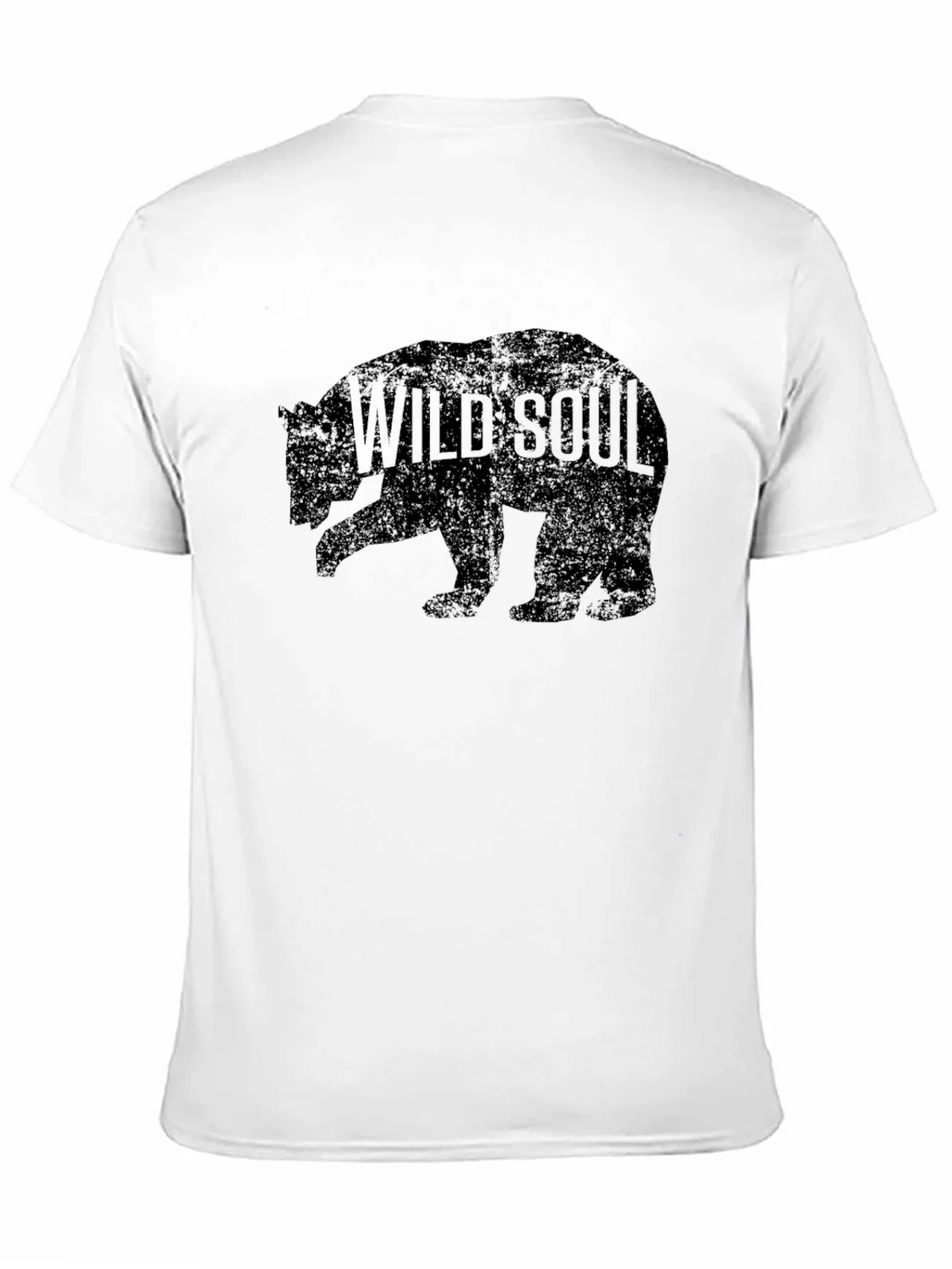 Wild Soul Bear Graphic Tee - Black Cotton T-Shirt product image 10
