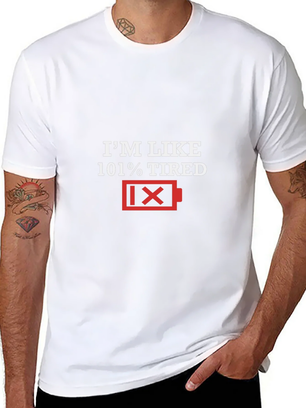 Im Like 101% Tired Graphic Tee product image 7