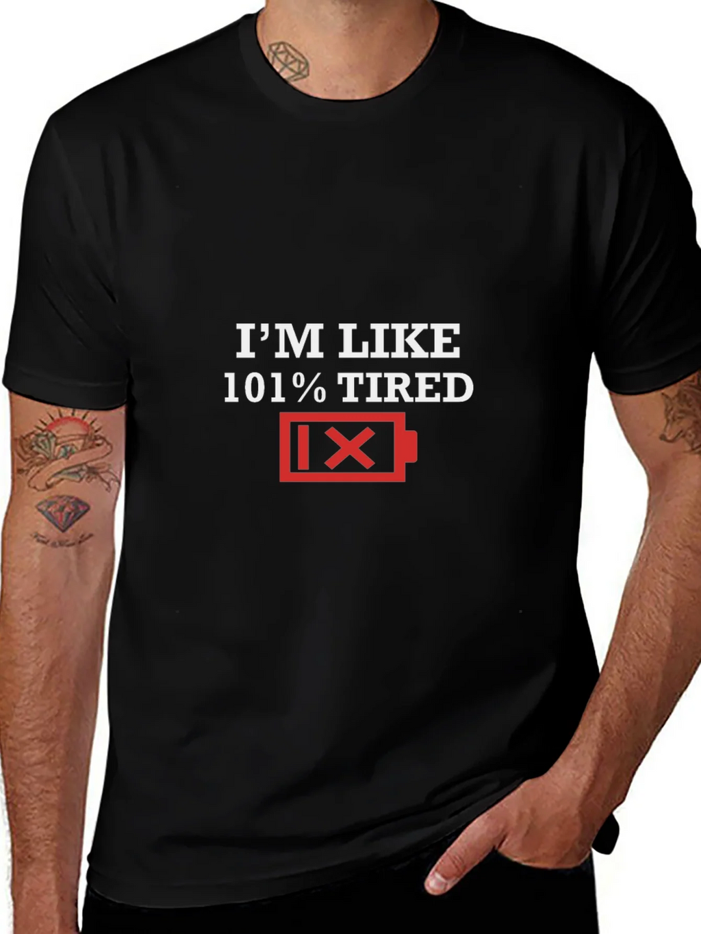 Im Like 101% Tired Graphic Tee product image 1