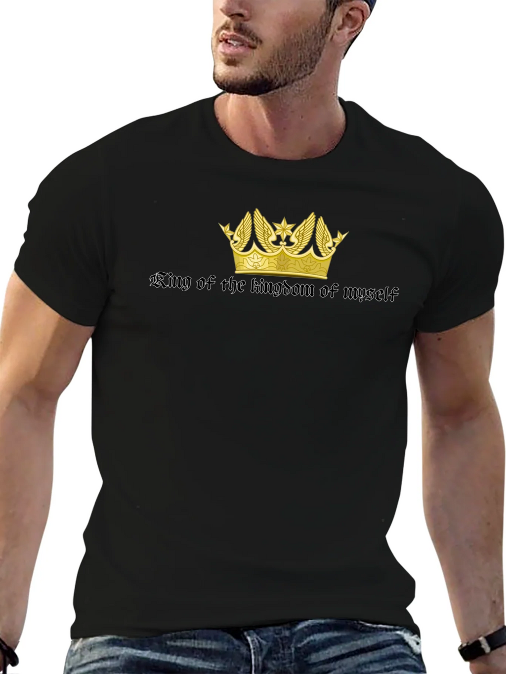 King of My Own Kingdom Black T-Shirt product image 6