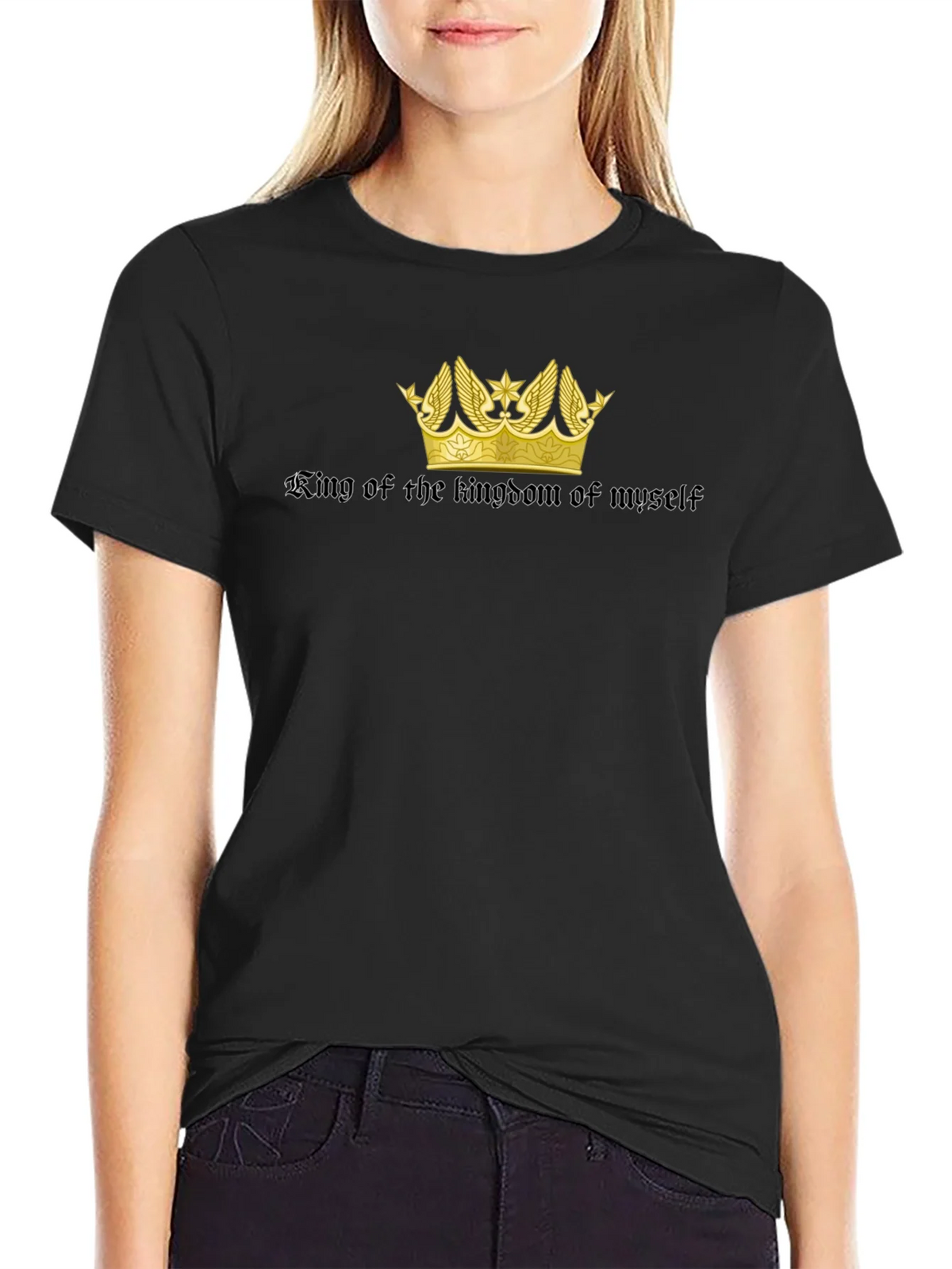 King of My Own Kingdom Black T-Shirt product image 2