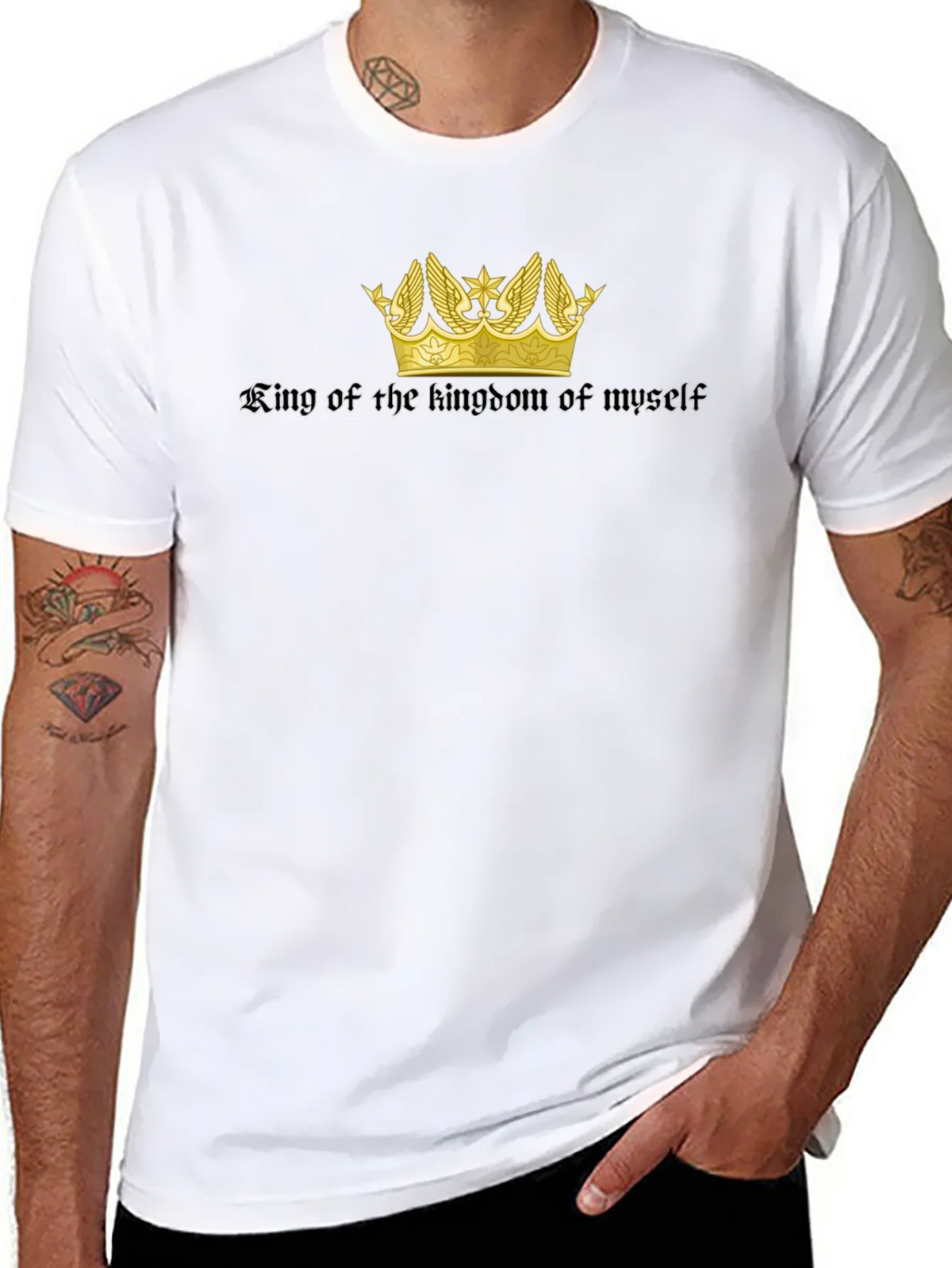 King of My Own Kingdom Black T-Shirt product image 7