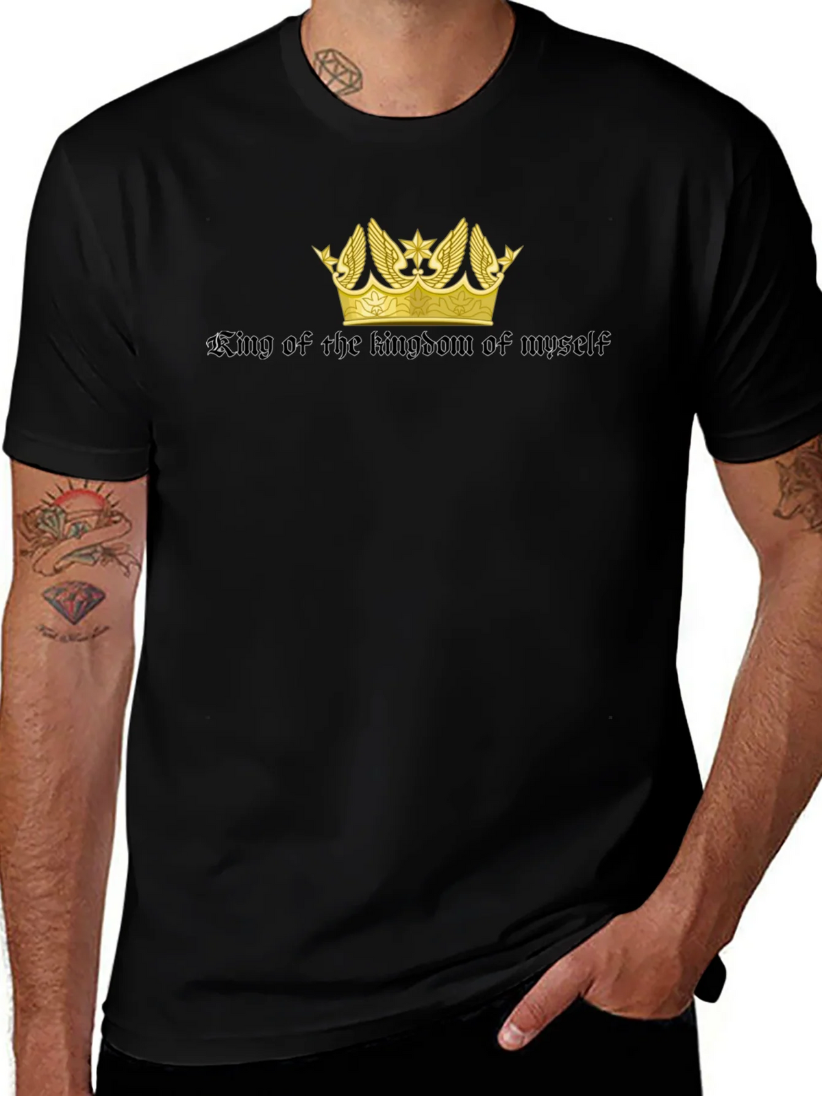 King of My Own Kingdom Black T-Shirt product image 1