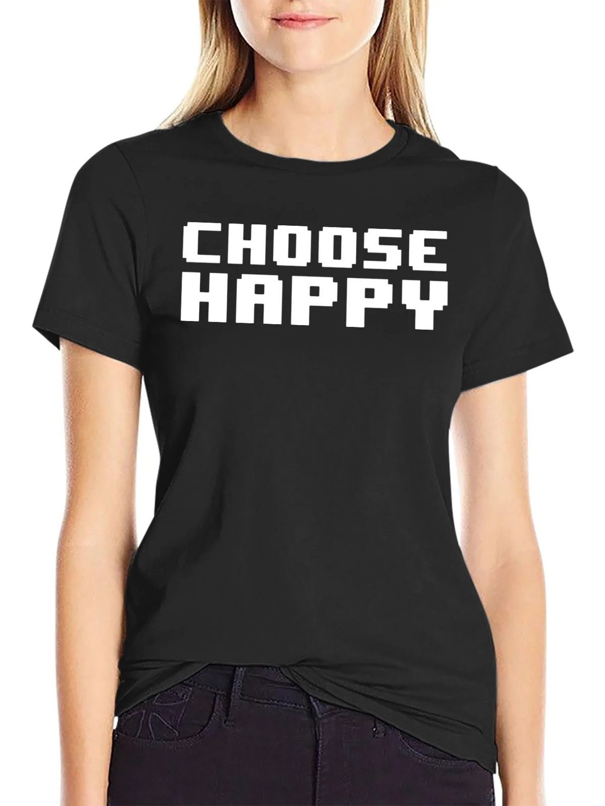 Choose Happy Graphic Tee - Soft Cotton Blend product image 2