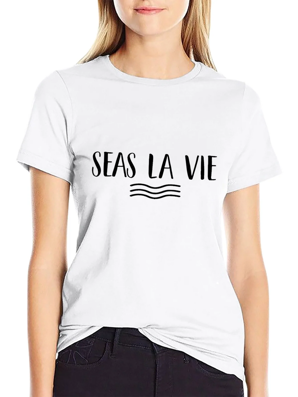 Seas La Vie Black Graphic Tee - Relaxed Fit product image 8