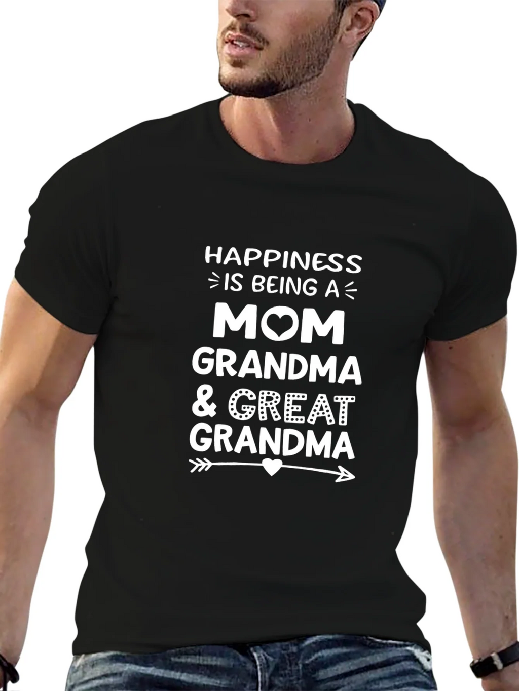 Happiness is Being A Mom Grandma Great T-Shirt product image 6
