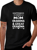 Happiness is Being A Mom Grandma Great T-Shirt product image 1