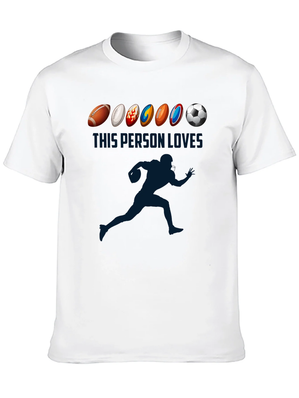 Sports Lover T-Shirt: Football Soccer Rugby More! product image 9