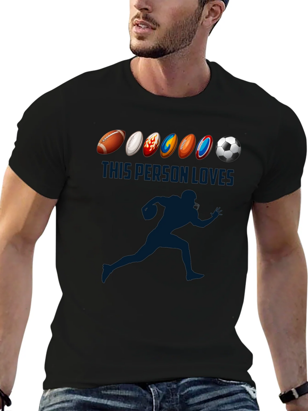 Sports Lover T-Shirt: Football Soccer Rugby More! product image 6