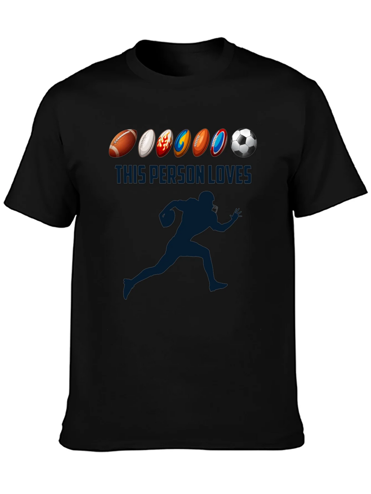 Sports Lover T-Shirt: Football Soccer Rugby More! product image 3