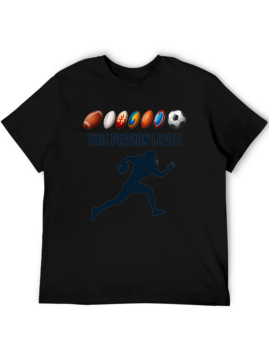 Sports Lover T-Shirt: Football Soccer Rugby More! product image 5