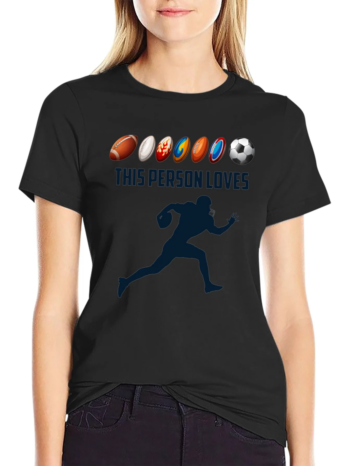 Sports Lover T-Shirt: Football Soccer Rugby More! product image 2