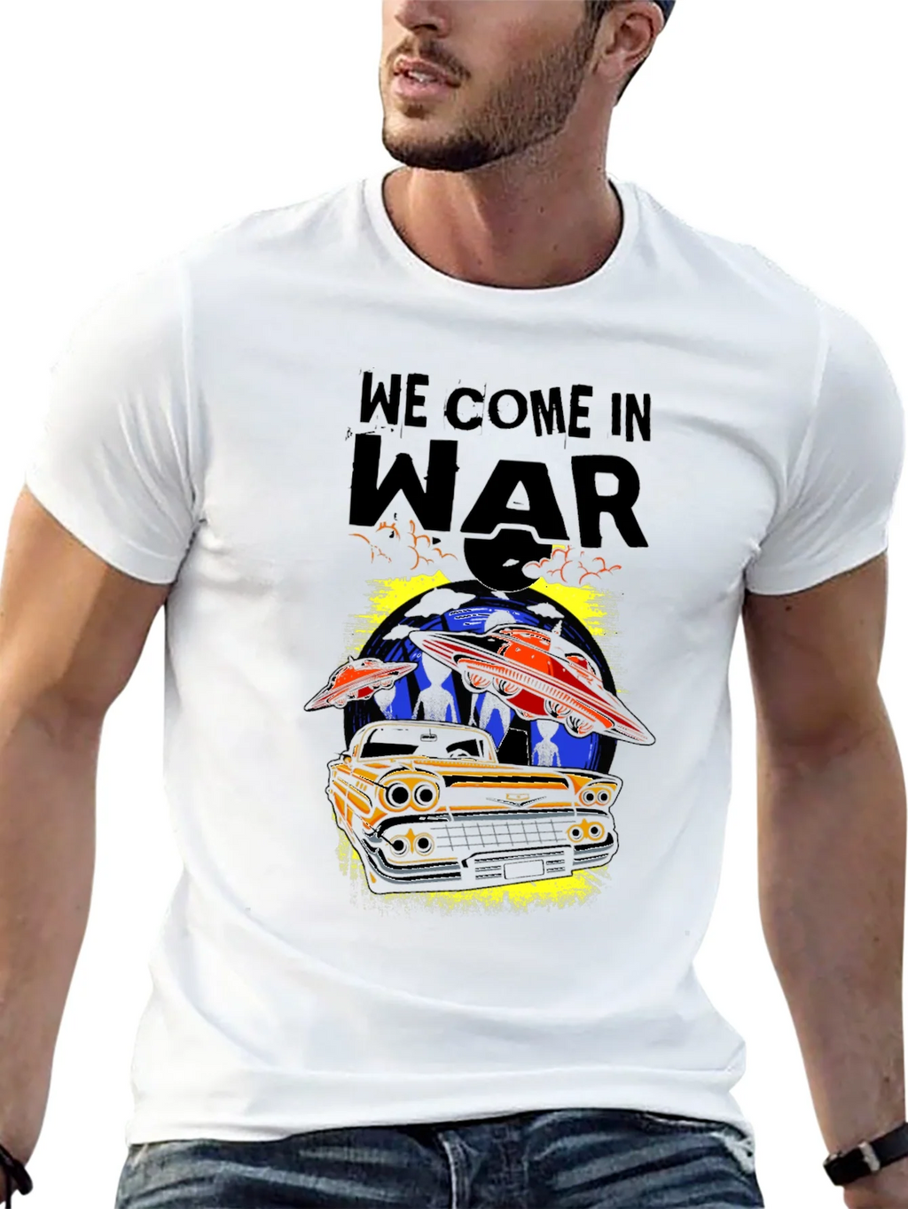 We Come In War Graphic T-Shirt product image 12