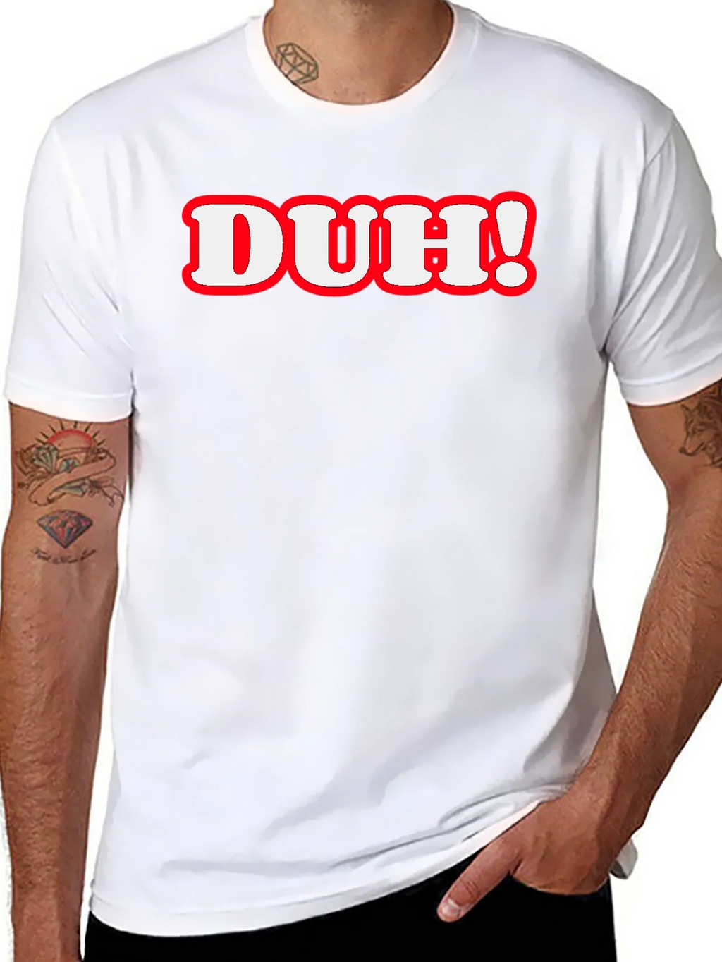 Duh! Graphic Print T-Shirt product image 7