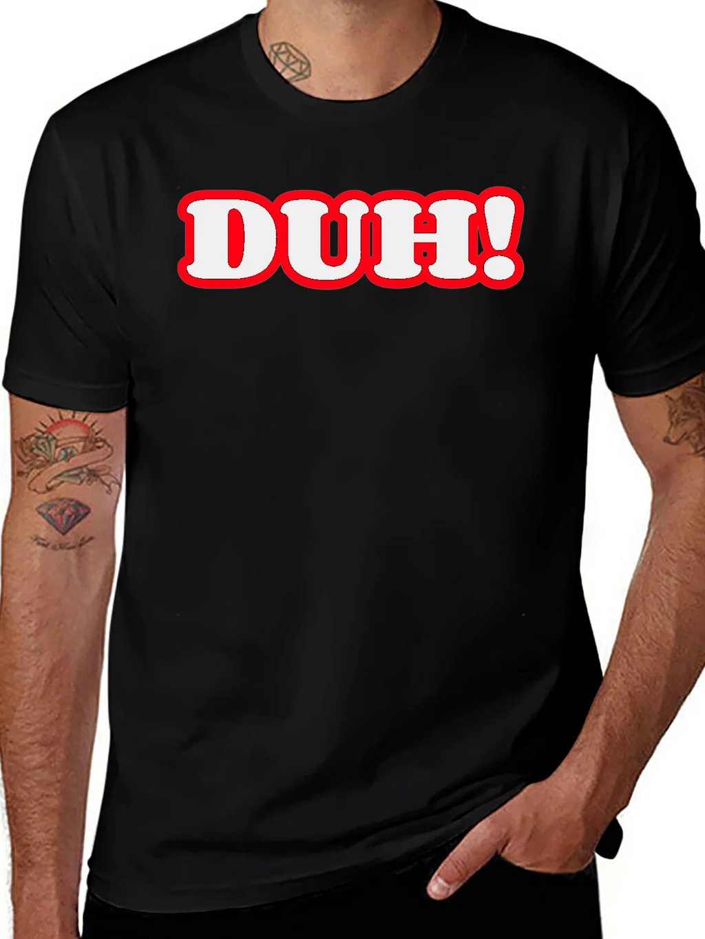 Duh! Graphic Print T-Shirt product image 1