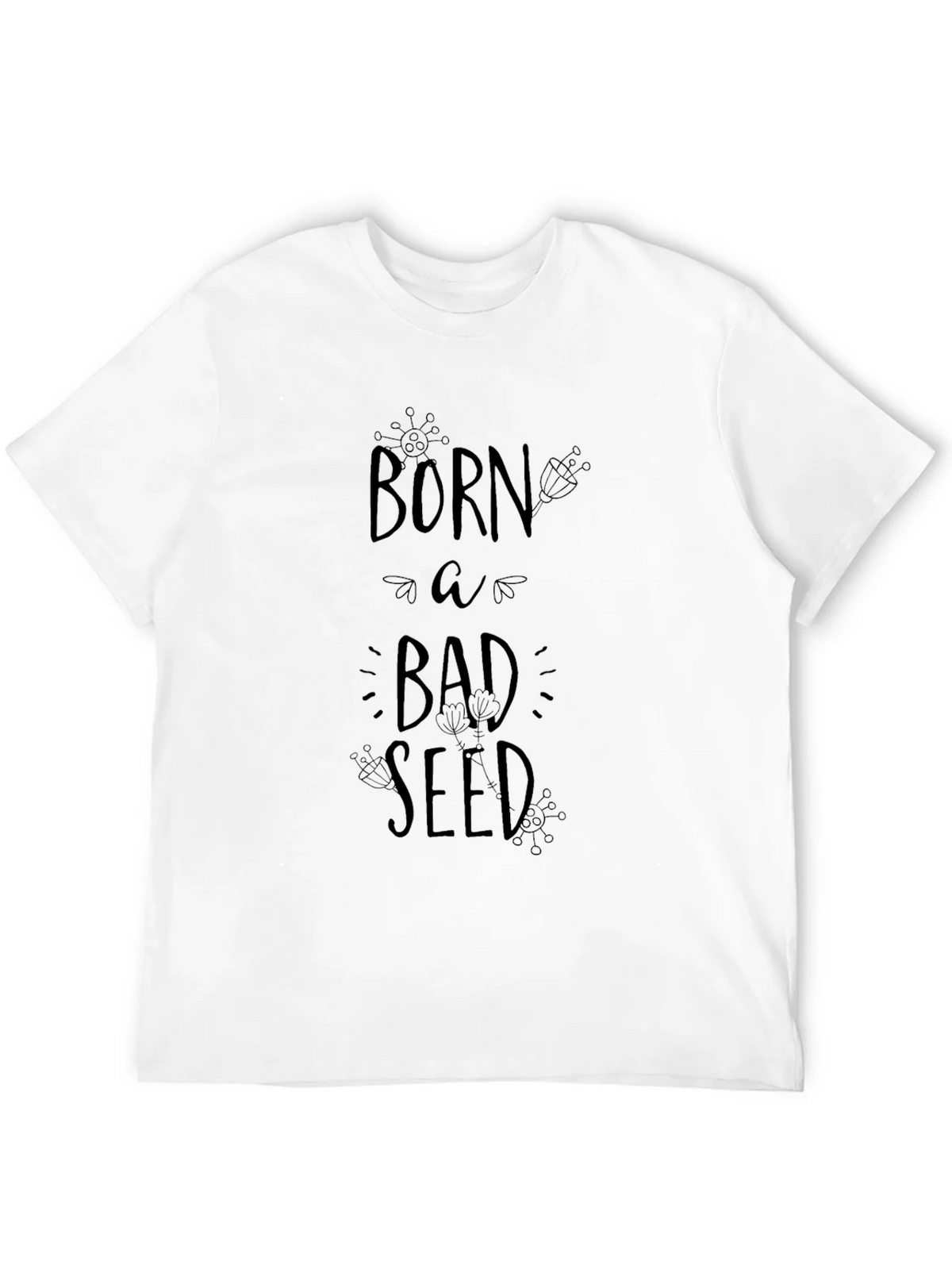 Born A Bad Seed Black Graphic Tee Shirt product image 11
