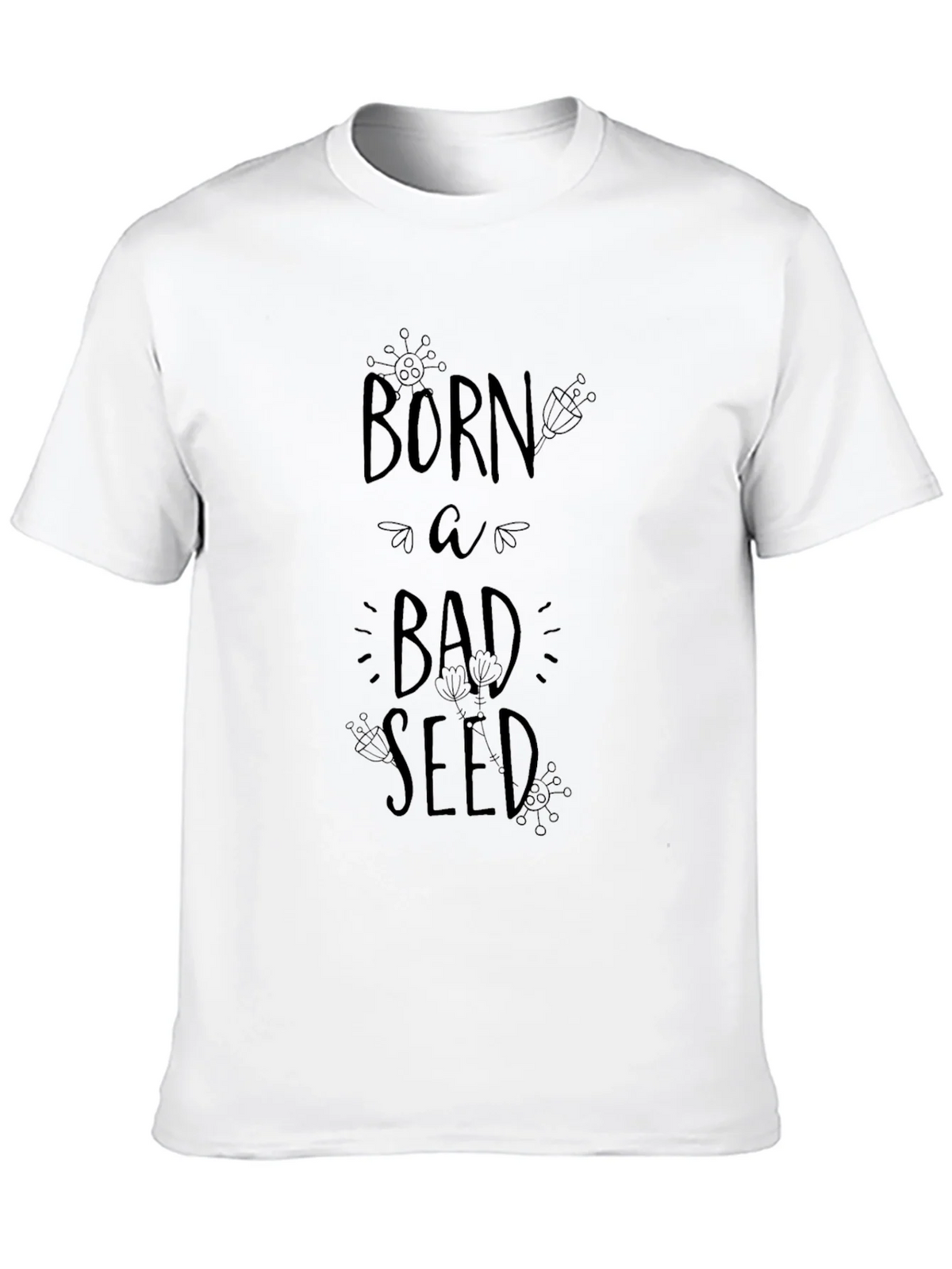 Born A Bad Seed Black Graphic Tee Shirt product image 9