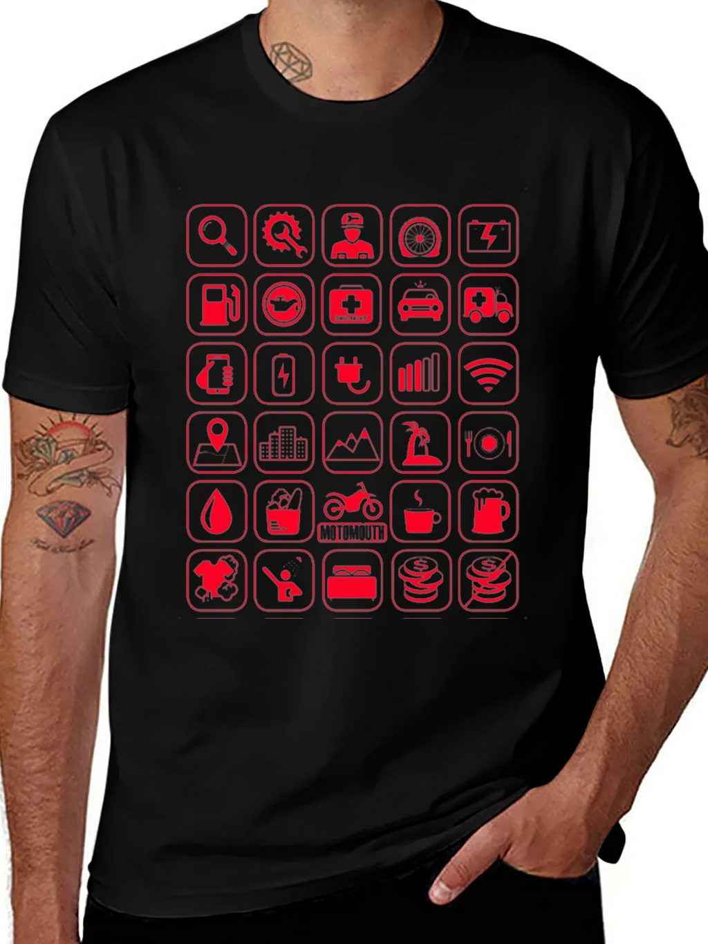 Tech Icons Graphic T-Shirt product image 1