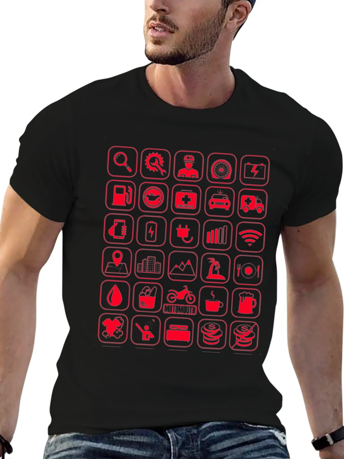 Tech Icons Graphic T-Shirt product image 6