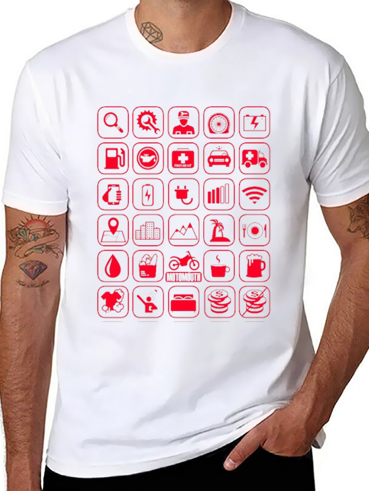 Tech Icons Graphic T-Shirt product image 7