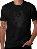 Mens Black Make It Rein Deer Graphic Tee product image 1