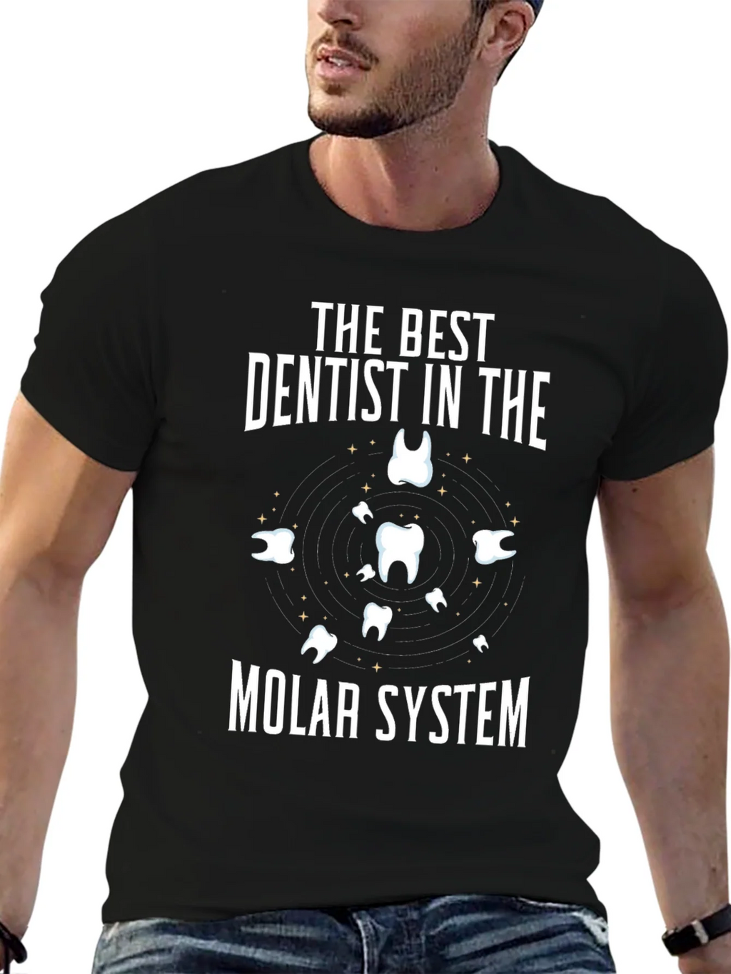 Dentist T-Shirt: Best in the Molar System Funny Tee product image 6