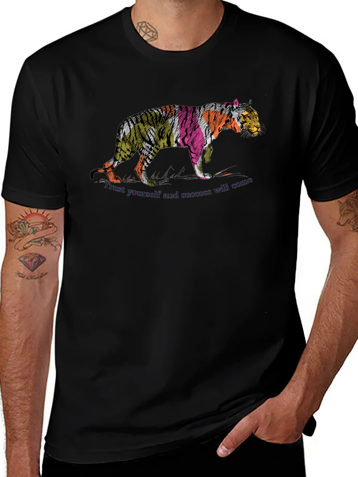 Tiger Graphic Tee - Trust Yourself! product image 1