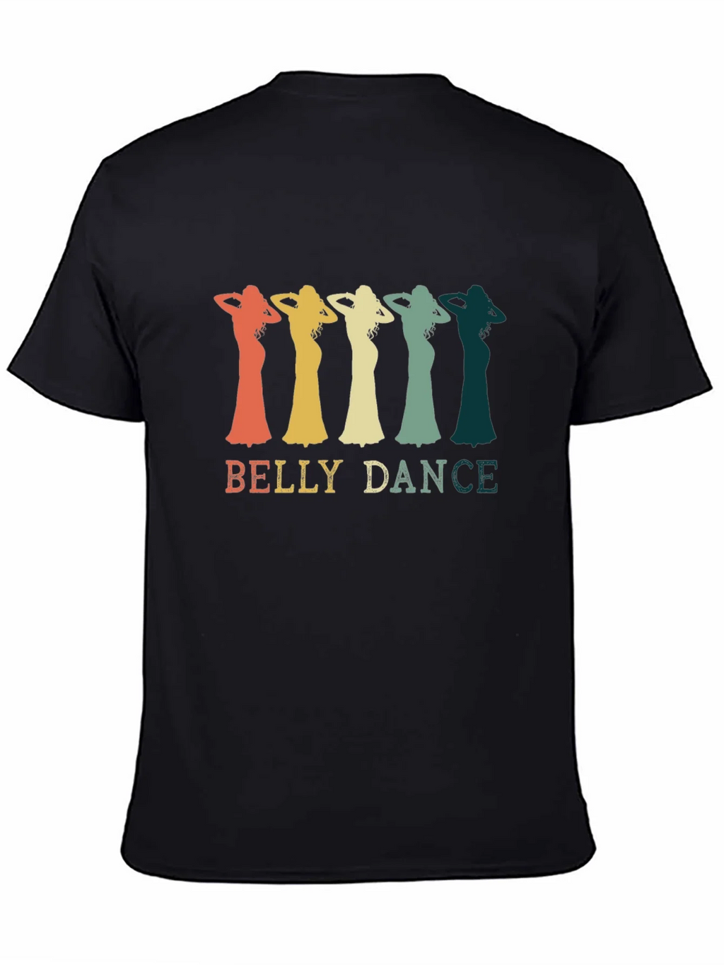 Retro Belly Dance T-Shirt - Black product image 4
