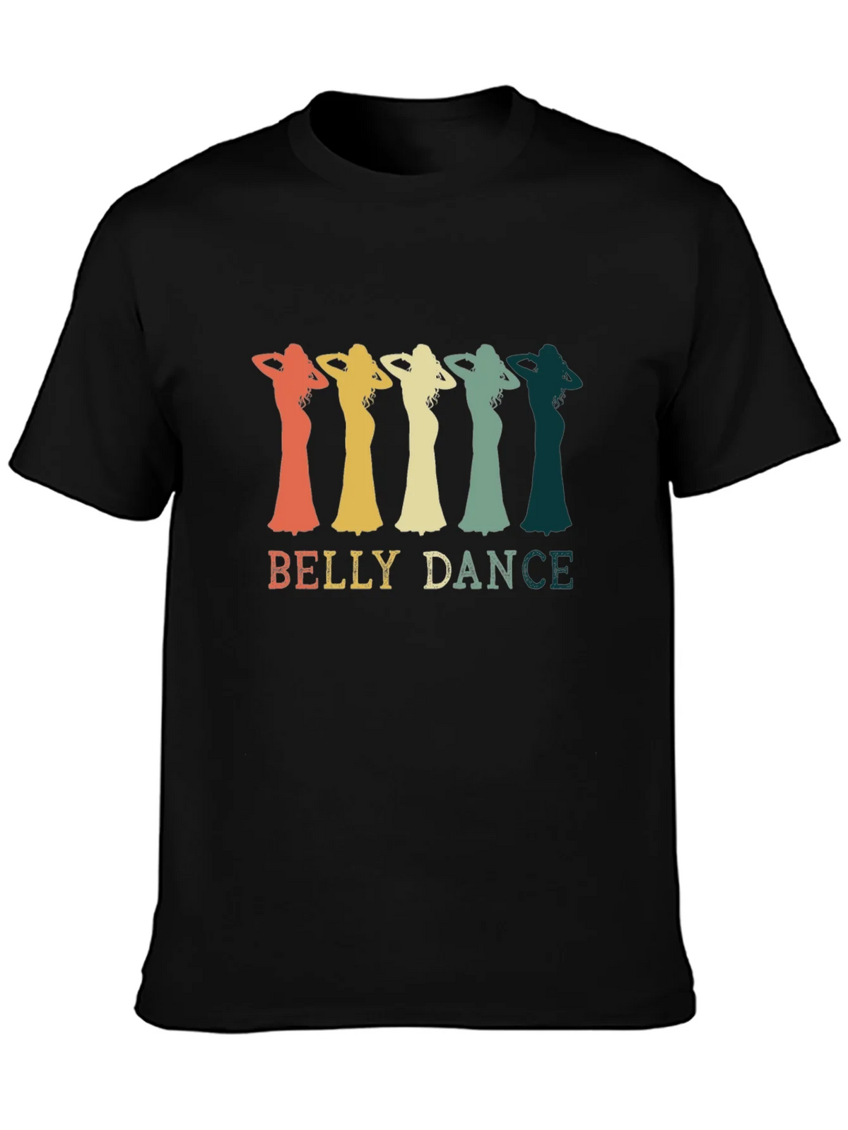 Retro Belly Dance T-Shirt - Black product image 3