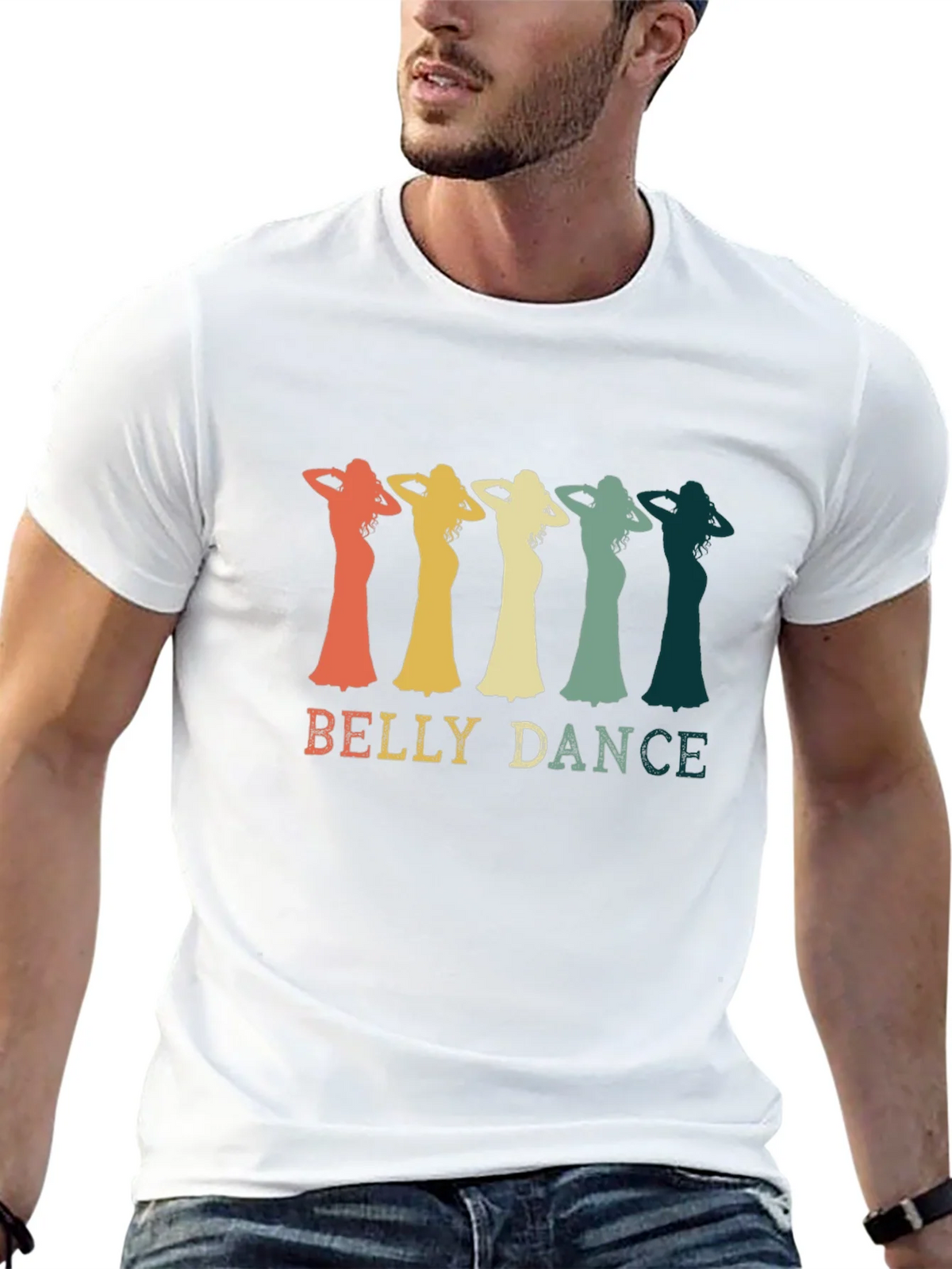 Retro Belly Dance T-Shirt - Black product image 12