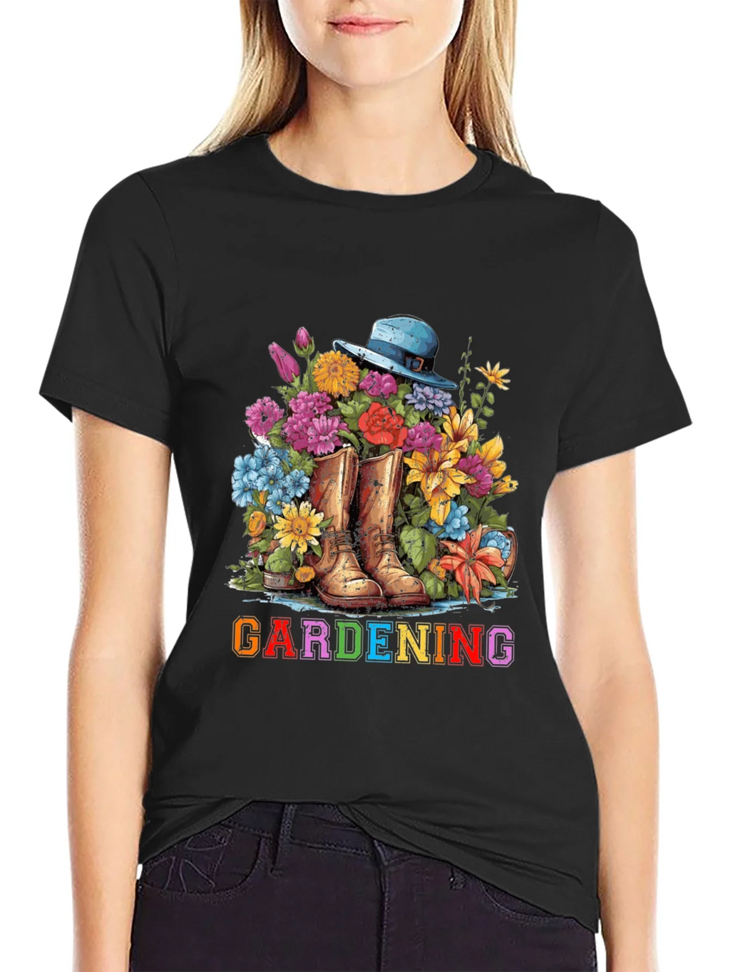 Gardening Boots & Flowers T-Shirt product image 2