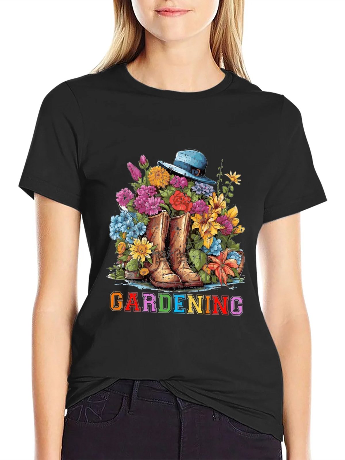 Gardening Boots & Flowers T-Shirt product image 2