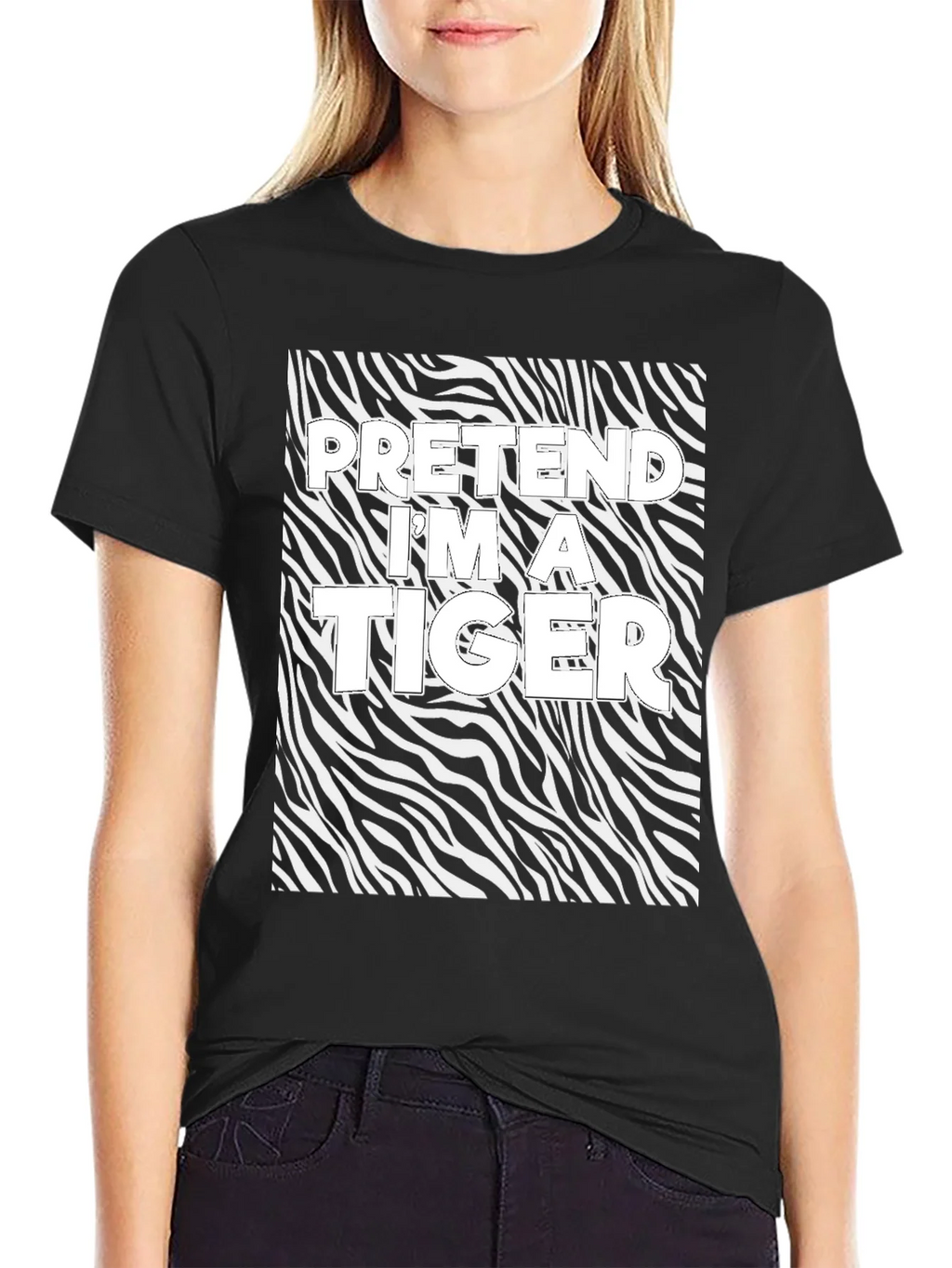 Pretend Im a Tiger Graphic Tee product image 2