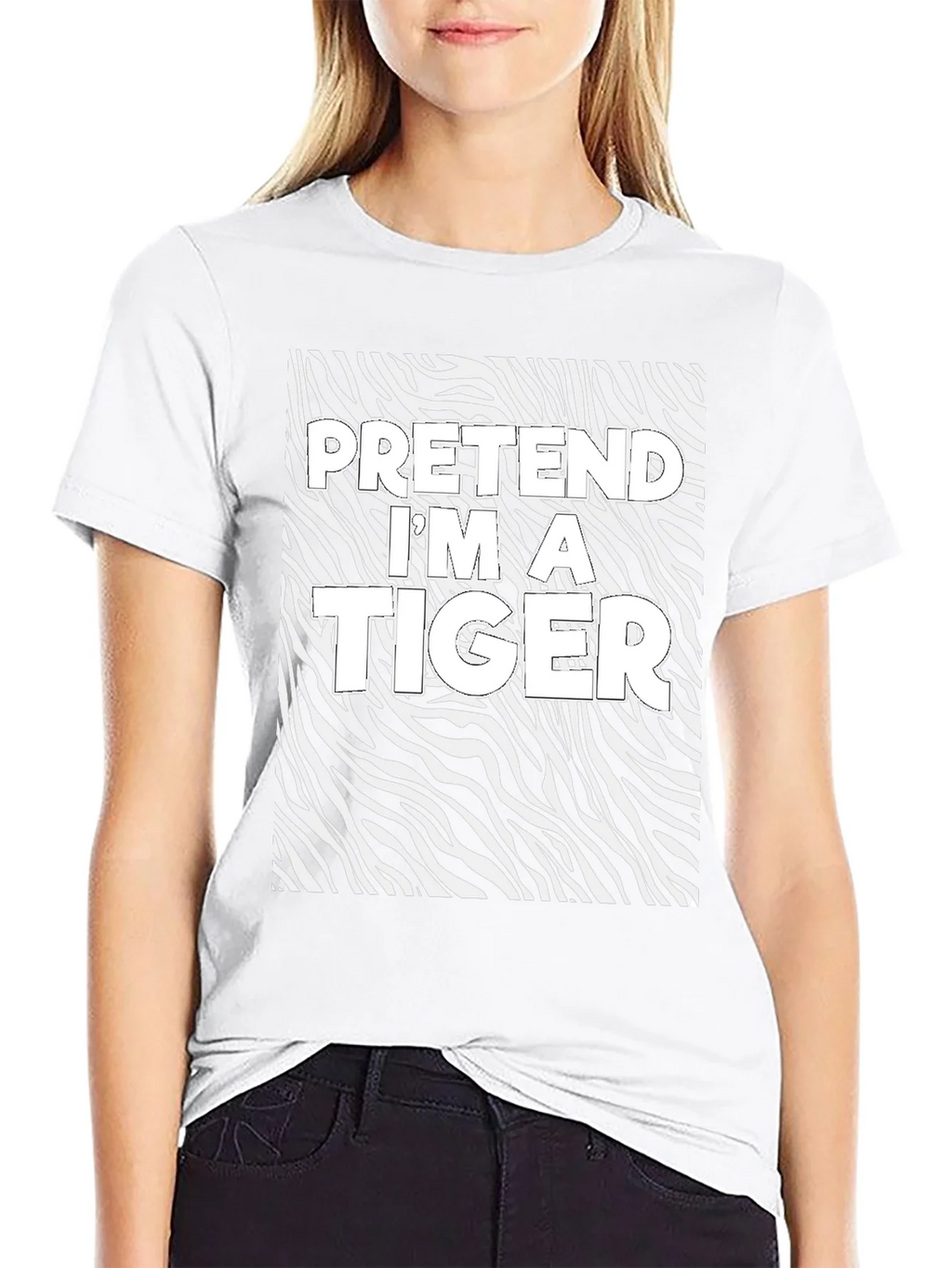 Pretend Im a Tiger Graphic Tee product image 8