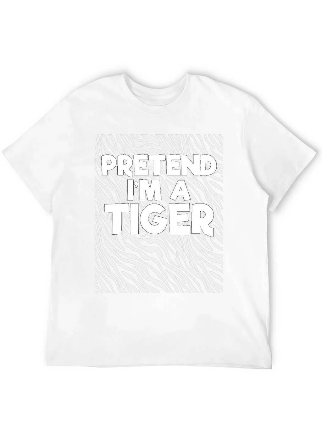 Pretend Im a Tiger Graphic Tee product image 11