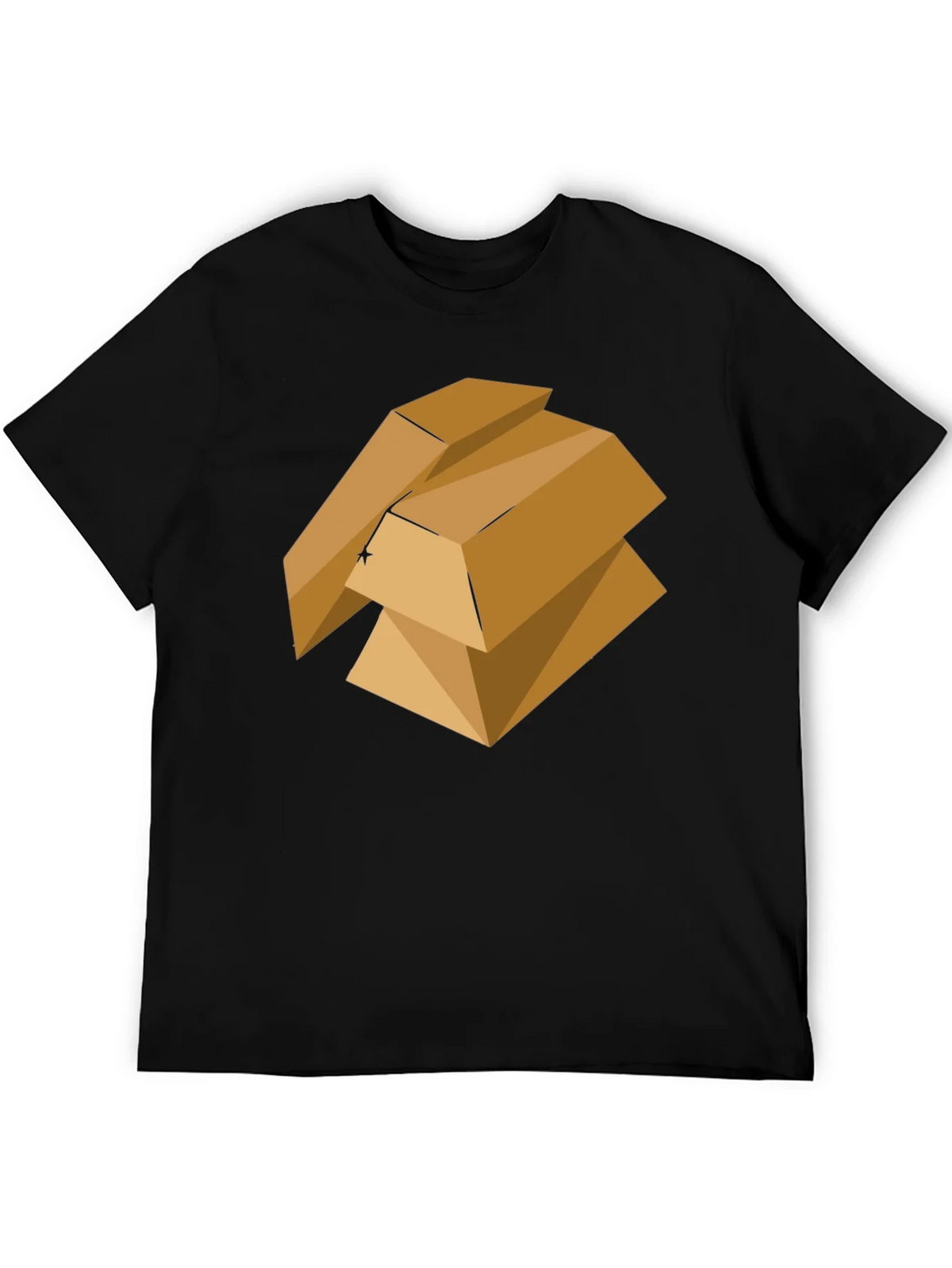 Geometric Gold Bars Graphic Tee - Modern Style product image 5