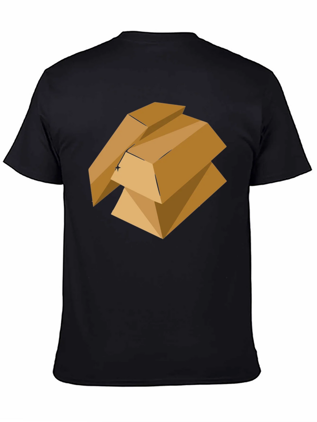 Geometric Gold Bars Graphic Tee - Modern Style product image 4