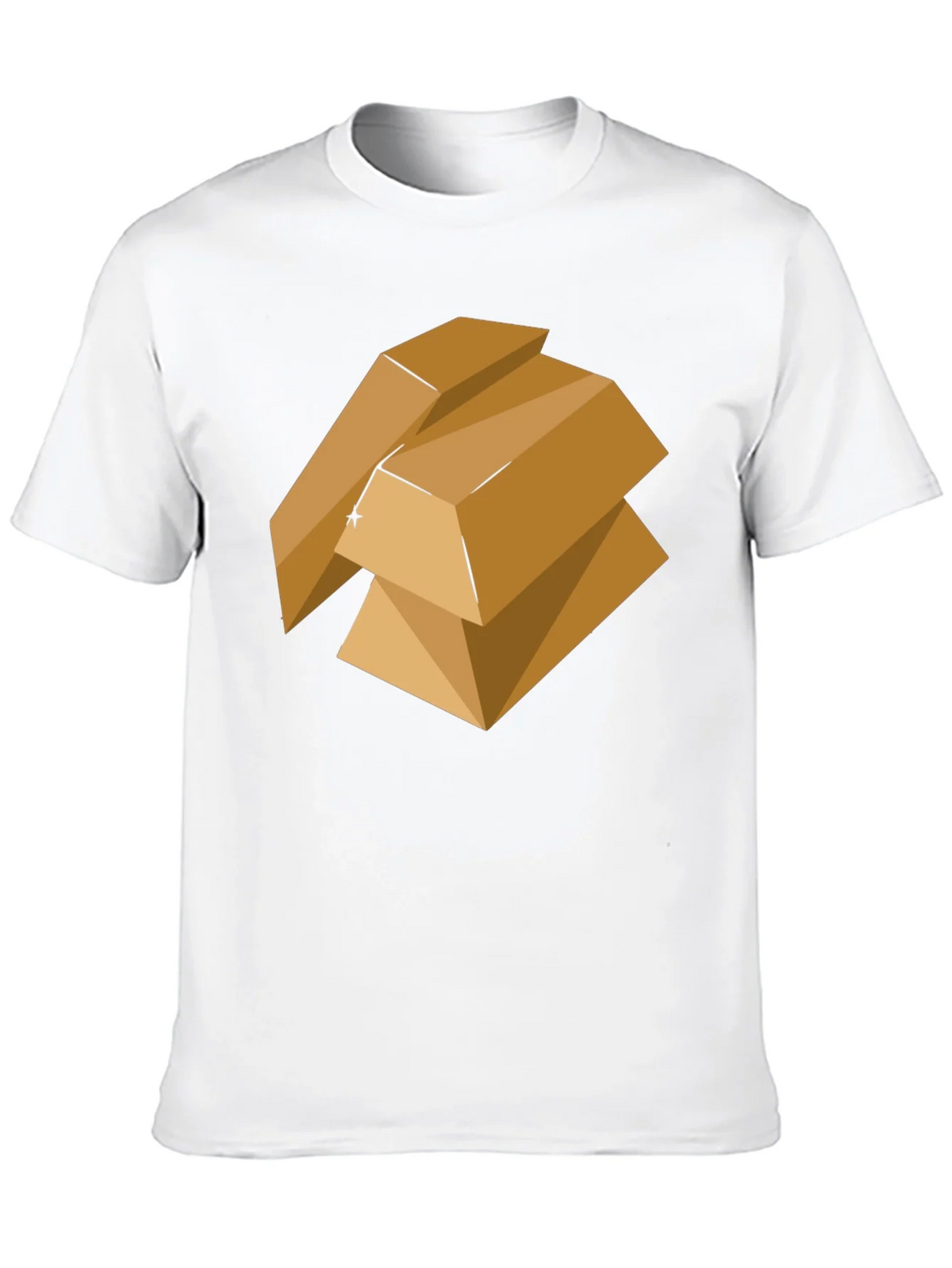 Geometric Gold Bars Graphic Tee - Modern Style product image 9