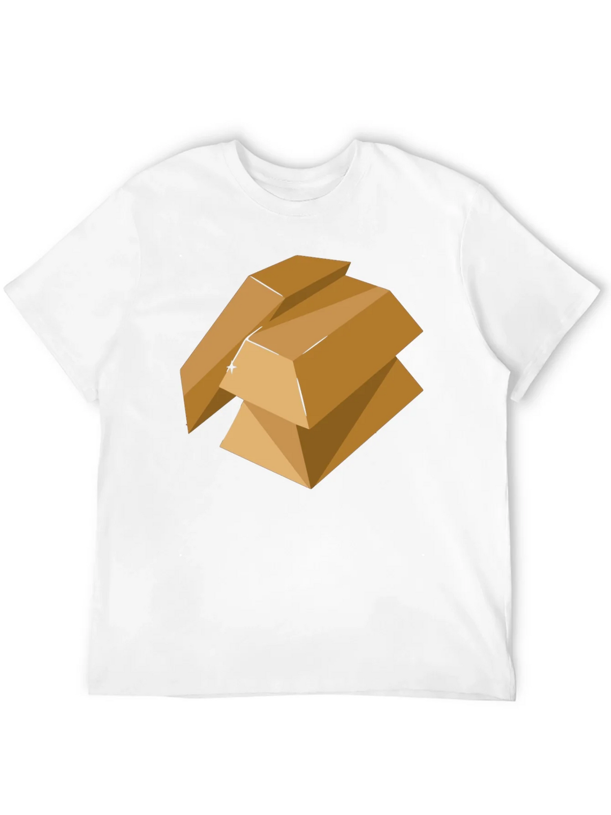 Geometric Gold Bars Graphic Tee - Modern Style product image 11