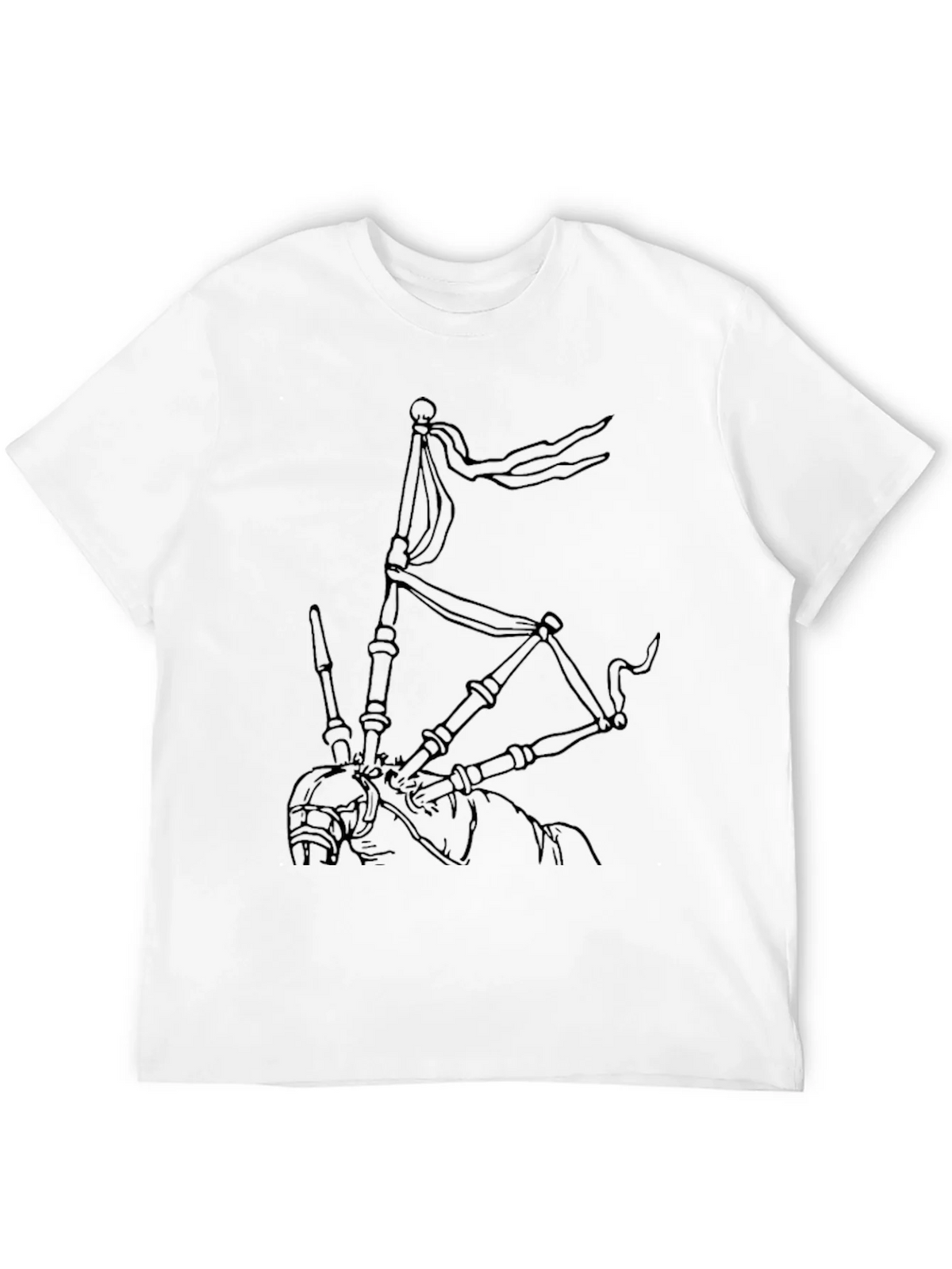 Bagpipe Graphic Tee - Black Cotton Comfort product image 11