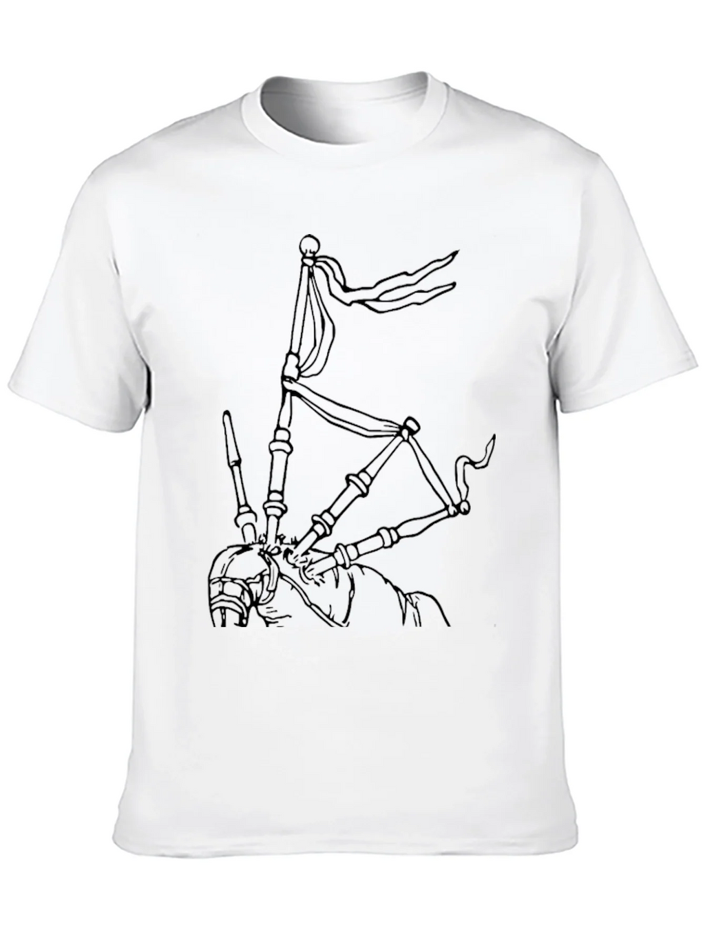 Bagpipe Graphic Tee - Black Cotton Comfort product image 9