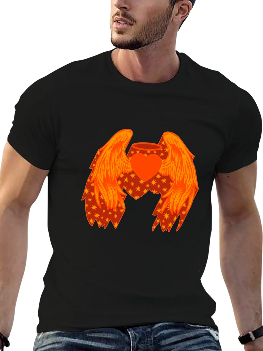 Heart with Wings Graphic T-Shirt product image 6