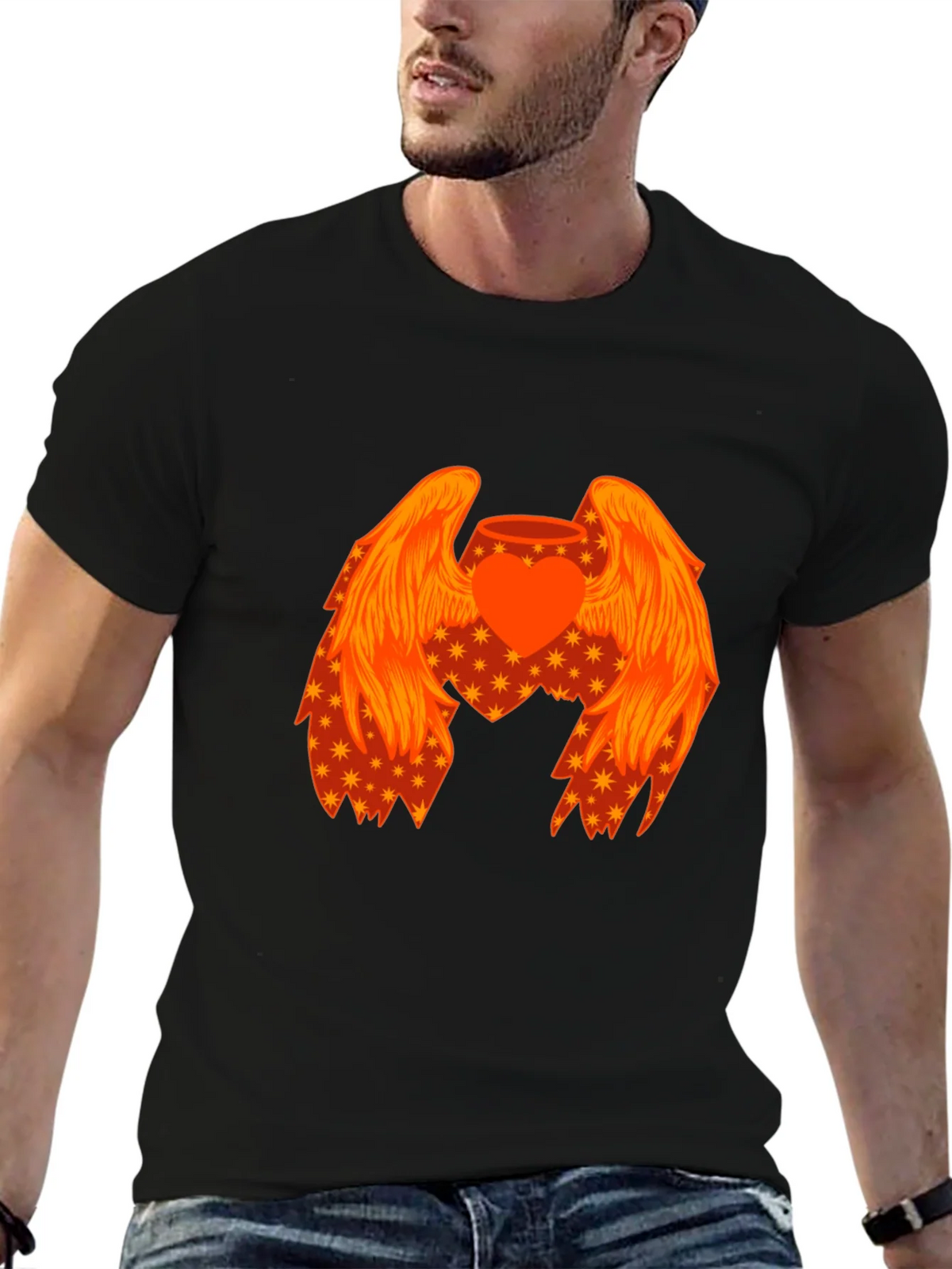 Heart with Wings Graphic T-Shirt product image 6