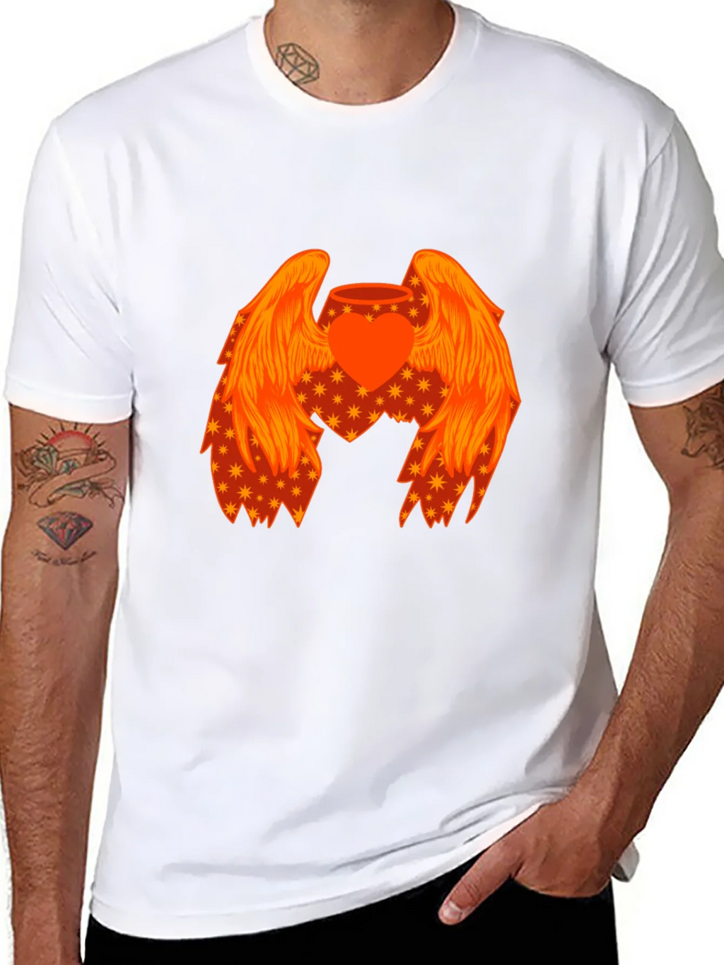 Heart with Wings Graphic T-Shirt product image 7