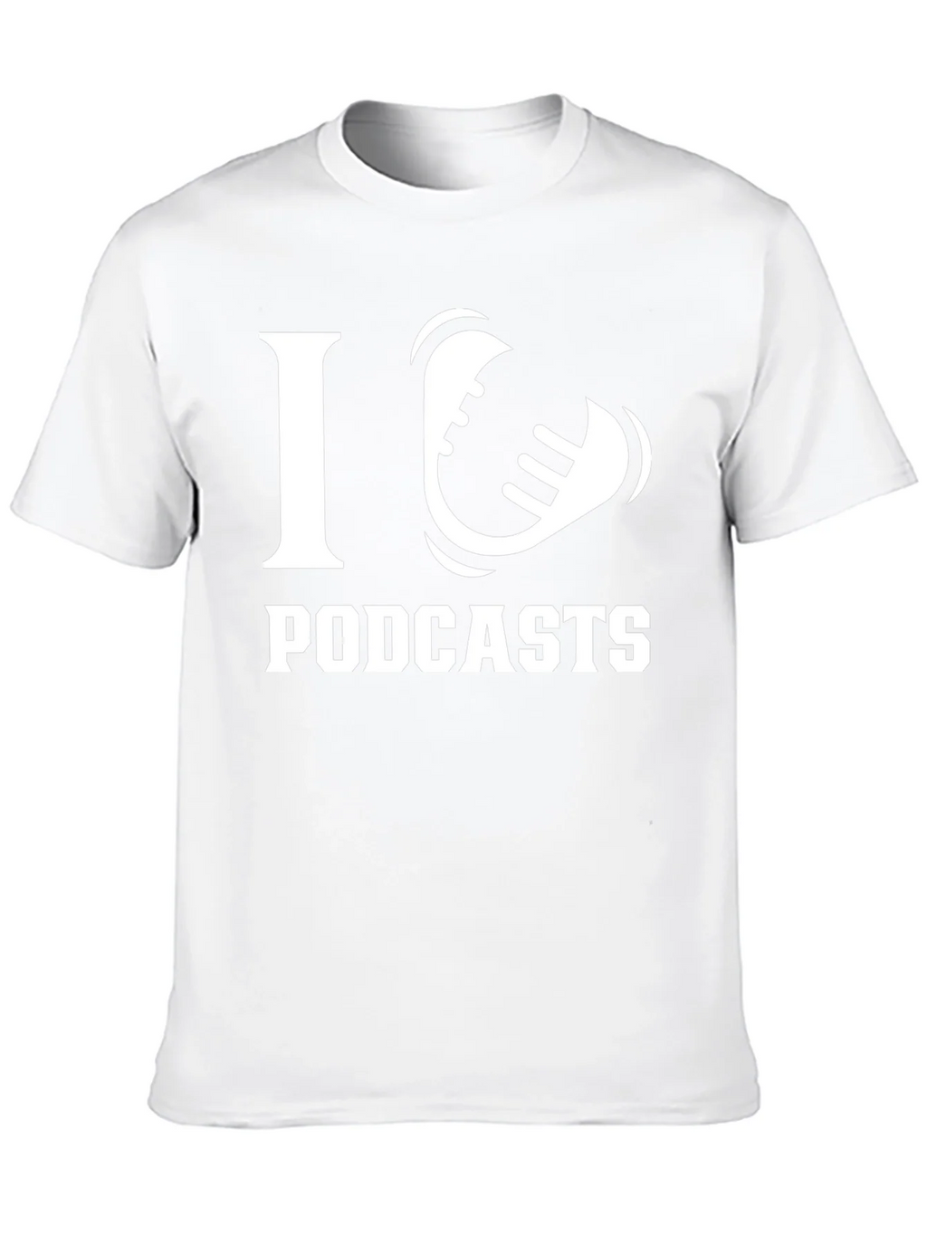 I Love Podcasts T-Shirt - Black product image 9